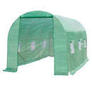 Greenhouses, 15 x 6.6ft Soft Cover Dome Top Greenhouse - Green - Seasonal Overstock