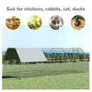 Coops & Hutches, 18.7' x 9.2' Steel Frame Walk-In Chicken Coop Run - Seasonal Overstock