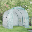 Greenhouses, 8.2' x 6.6' x 6.6' Soft Cover Greenhouse in Green - Seasonal Overstock