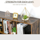 Dyan Rustic Brown 3-Tier Bookshelf - Seasonal Overstock