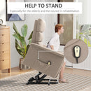 Ryder2 Powered Lift Recliner Chair Light Brown - Seasonal Overstock