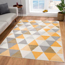 Area Rugs, Treya Yellow Geometric Area Rug by Mercury Splash - Seasonal Overstock