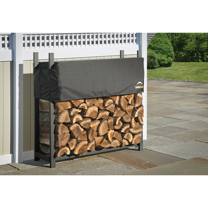 Ultra Duty Firewood Rack with Cover - 4ft - Seasonal Overstock