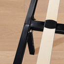 Full Size Metal Platform Bed Frame with Wooden Slat - Seasonal Overstock