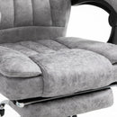 Office Chairs, Horatio High Back Office Chair with Massage & Footrest - Grey - Seasonal Overstock