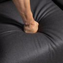 Riley 53" Grey Upholstered Reclining Loveseat - Seasonal Overstock