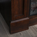 Fireplaces, Whittaker 32" Brown Electric Fireplace Free Standing with Heater, Mantel & Shelf - Seasonal Overstock