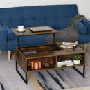 Rustic Tigerwood Lift Top Coffee Table - Seasonal Overstock