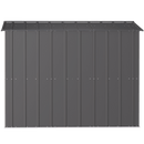 8' x 8' Arrow Classic Steel Storage Shed - Charcoal - Seasonal Overstock