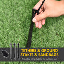 8ft Large Inflatable Santa with Hand Up - Seasonal Overstock