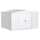 Storage Sheds, 10' x 8' Arrow Classic Steel Storage Shed - Flute Grey - Seasonal Overstock