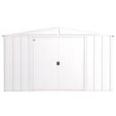 Storage Sheds, 10' x 8' Arrow Classic Steel Storage Shed - Flute Grey - Seasonal Overstock