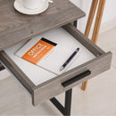 Desks, Grey Study Desk with Drawer - Seasonal Overstock