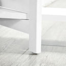 Dvita White 67" 4-Panel Room Divider with 3 Shelves - Seasonal Overstock