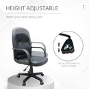 Devo Black Mid Back Swivel Office Chair - Seasonal Overstock