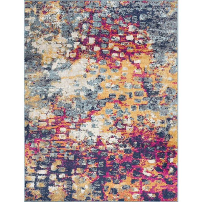 Manya Multi-Colour Abstract Area Rug by Mercury Splash - Seasonal Overstock