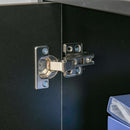 Nolan Computer Desk with Keyboard Tray Cabinet and Locked Drawer - Black - Seasonal Overstock