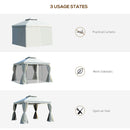 Phaedra 10' x 10' Aluminum Cream White Gazebo - Seasonal Overstock