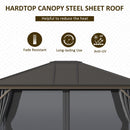 Saya 10' x 12' Hard Top Patio Gazebo - Seasonal Overstock
