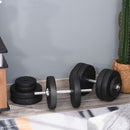 Set of 2 Adjustable Dumbbells Set 110 lbs (50 kgs) Total Weight - Seasonal Overstock