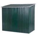 Storage Sheds, 4' x 6.4' Outdoor Steel Garden Tool Storage Shed - Dark Green - Seasonal Overstock