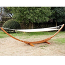 Hammocks, Riya Double Wide Hammock and Solid Wood Arc Stand - Seasonal Overstock