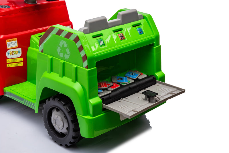 12V Freddo Dump Truck 1 Seater Ride on for Kids - Seasonal Overstock