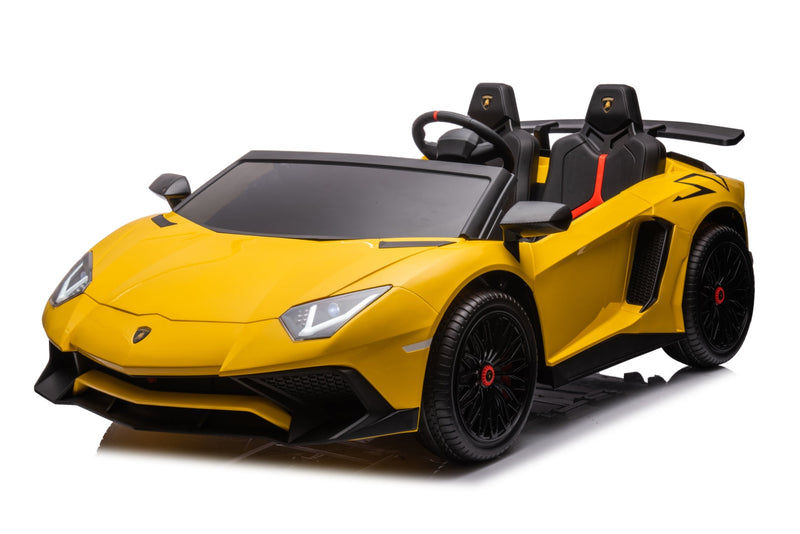 24V Lamborghini Aventador 2 Seater Ride on Car for Kids with Brushless Motor - Seasonal Overstock
