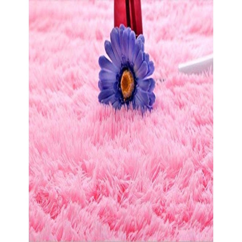 Eufloria Pink Super Soft Shag Rug by Puffy Point Grove - Seasonal Overstock