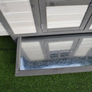 Timberland Trove 77" Small Animal Coop / Hutch - White & Grey - Seasonal Overstock