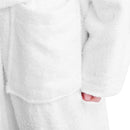 Unisex 100% Terry Cotton Cozy Soft Spa Robe - White - Seasonal Overstock