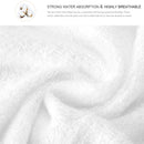 Unisex 100% Terry Cotton Cozy Soft Spa Robe - White - Seasonal Overstock