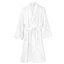 Unisex 100% Terry Cotton Cozy Soft Spa Robe - White - Seasonal Overstock