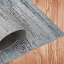 Iva Turquoise Abstract Washable Area Rug by Sahara Designs - Seasonal Overstock