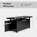 Hagan 57" 50,000BTU Rectangular Propane Outdoor Fire Table - Seasonal Overstock