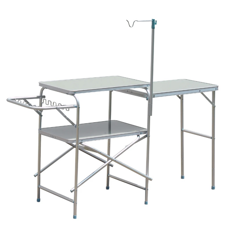 Outdoor Fold-up Camping Kitchen Table - Seasonal Overstock
