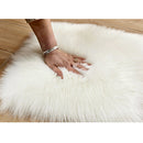 24" X 72" Soft and Plush Faux Fur White Bedside Runner - Seasonal Overstock