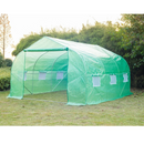 Greenhouses, 11.5 x 10ft Soft-Cover Greenhouse in Green - Seasonal Overstock