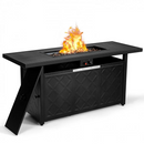 Hagan 57" 50,000BTU Rectangular Propane Outdoor Fire Table - Seasonal Overstock