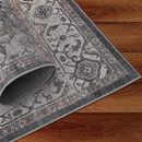 Santari Black Oriental Washable Area Rug by Sahara Designs - Seasonal Overstock