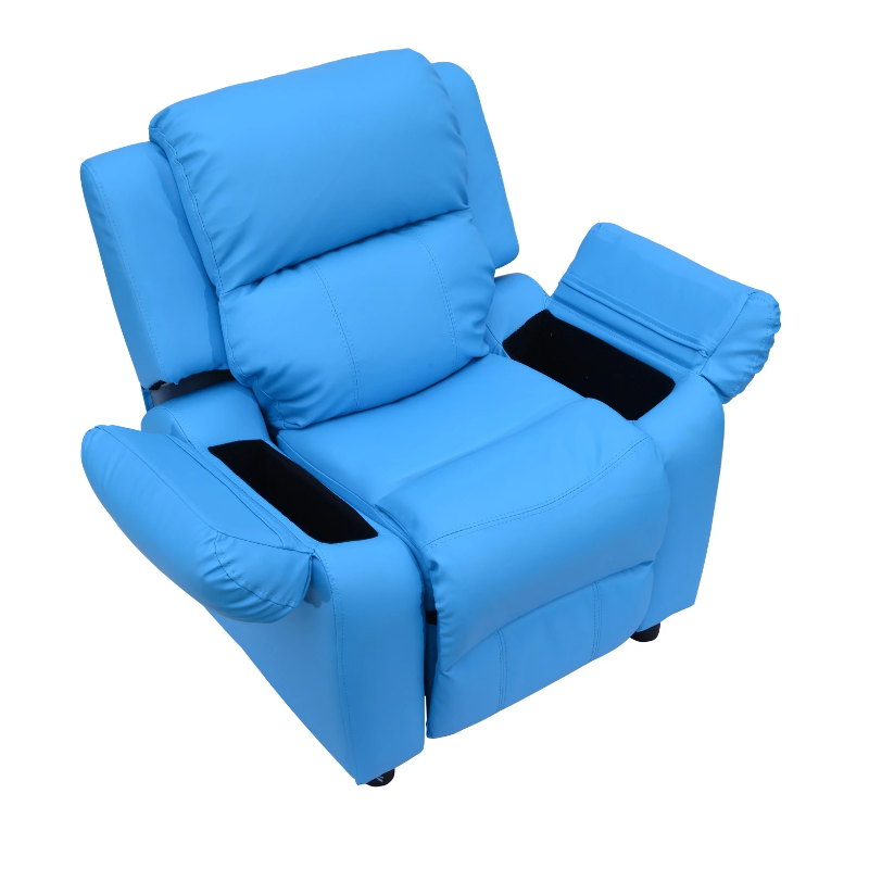 Kids Blue Reclining Arm Chair - Seasonal Overstock