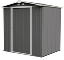 6' x 5' EZEE Shed® Steel Storage Shed - Charcoal and Cream Trim - Seasonal Overstock
