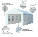 Canopy Tents, 10' x 30' Deluxe White Canopy Tent - Seasonal Overstock