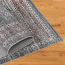 Rishika Blue Oriental Washable Area Rug by Sahara Designs - Seasonal Overstock