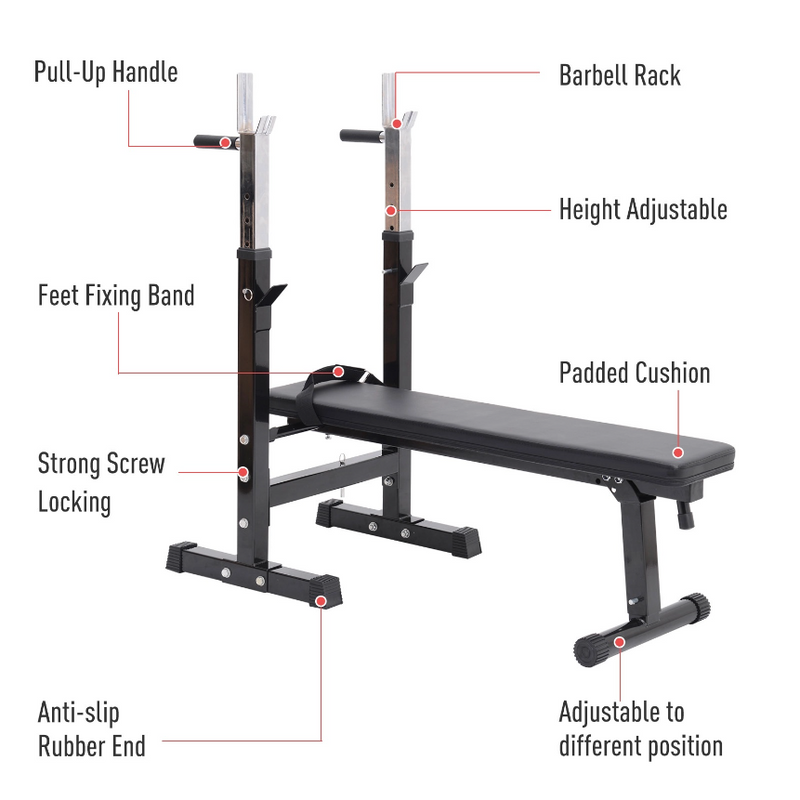 Adjustable Workout Bench Press Bench - Seasonal Overstock