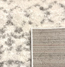 Frayda Ivory / Grey Modern Area Rug by Puffy Comforts - Seasonal Overstock