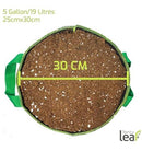 5pk 5 Gallon Seed to Leaf Grow Bags - Seasonal Overstock