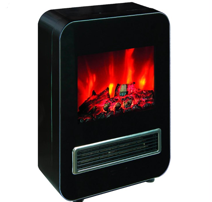 1500W Cube Fireplace Electrical Heater - Seasonal Overstock